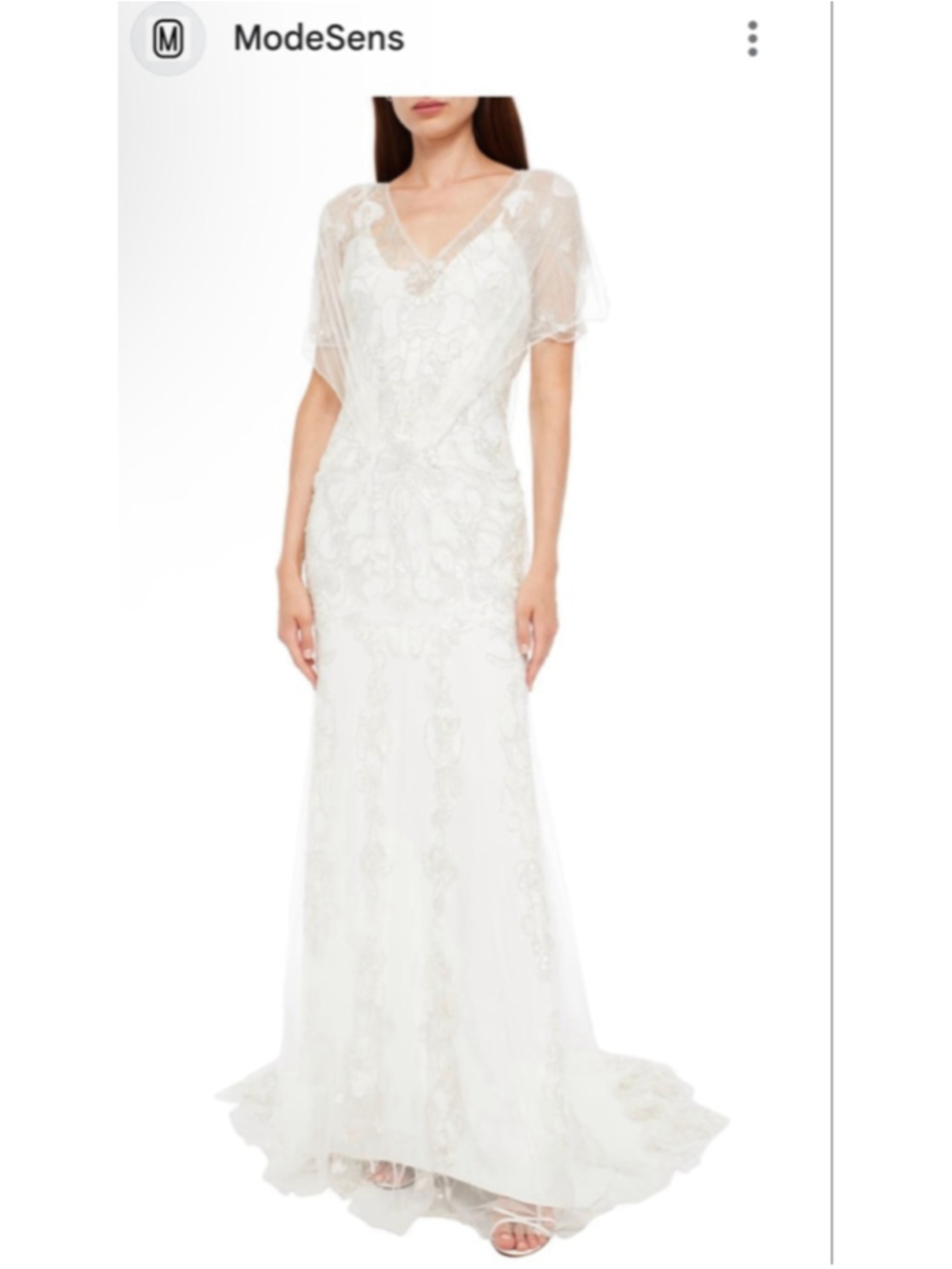 Jenny Packham Ivory Honey Layered Embellished Tulle Bridal Gown 12us/16uk NWT
